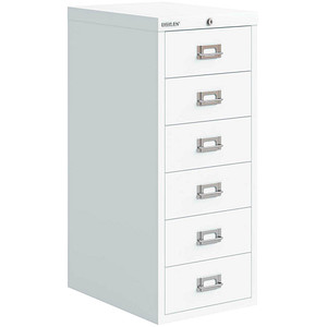 5020073859027 - BISLEY MultiDrawer™ Schubladenschrank verkehrsweiß 6 Schubladen 279 x 408 x 670 cm