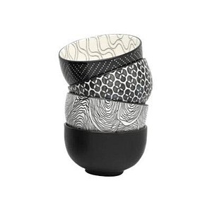 8720052000491 - Teebecher Puncheng schwarz 95 cm 4-tlg 8720052000491 4 Stück