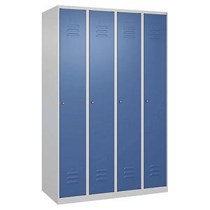 4067521365465 - Spind Classic Plus lichtgrau fernblau 080000-40-S10029 4 Schließfächer 1200 x 500 x 1850 cm 4067521365465 C+P-Möbel 4067521365465 - Spind Classic Plus lichtgrau fernblau 080000-40-S10029 4 Schließfächer 1200 x 500 x 1850 cm 4067521365465 C+P-Möbel