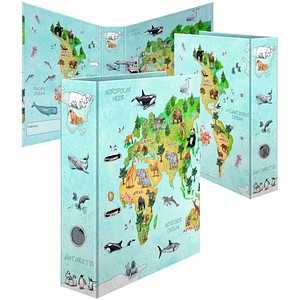 HERMA Motivordner Weltkarte 7,0 cm DIN A4