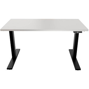 0796376505576 - E-WonderTech elektrisch höhenverstellbarer Schreibtisch lichtgrau rechteckig T-Fuß-Gestell schwarz 1400 x 600 cm 079637650557 0796376505576 - E-WonderTech elektrisch höhenverstellbarer Schreibtisch lichtgrau rechteckig T-Fuß-Gestell schwarz 1400 x 600 cm 079637650557