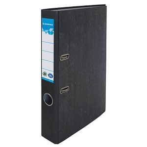 9004546527435 - Ordner Öko 330074023 A4 50mm schmal Karton Wolkenmarmor schwarz 9004546527435 Donau