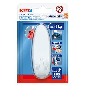 tesa Powerstrips XL Oval Klebehaken für max. 3,0 kg 28,7 x 38,8 mm