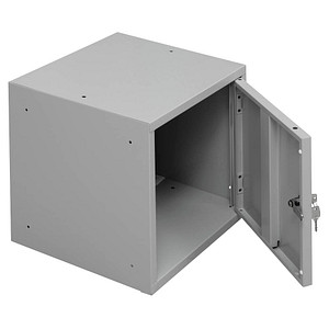 4260610840328 - Schließfachschrank 106997 Metall 1 Abteil mit 1 Fach abschließbar 38x38cm (BxH) lichtgrau 4260610840328 Gürkan