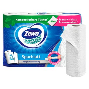 7322540973235 - Küchenrollen Wisch&Weg Sparblatt 43224 2-lagig weiß Rolle à 74 Blatt 7322540973235 4 Stück 7322540973235 - Küchenrollen Wisch&Weg Sparblatt 43224 2-lagig weiß Rolle à 74 Blatt 7322540973235 4 Stück