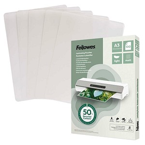 Fellowes Laminierfolien mit 50% recyceltem Anteil matt für A3 75-80 micron, 100 St.
