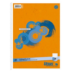 10 Ursus Collegeblöcke DIN A4 kariert