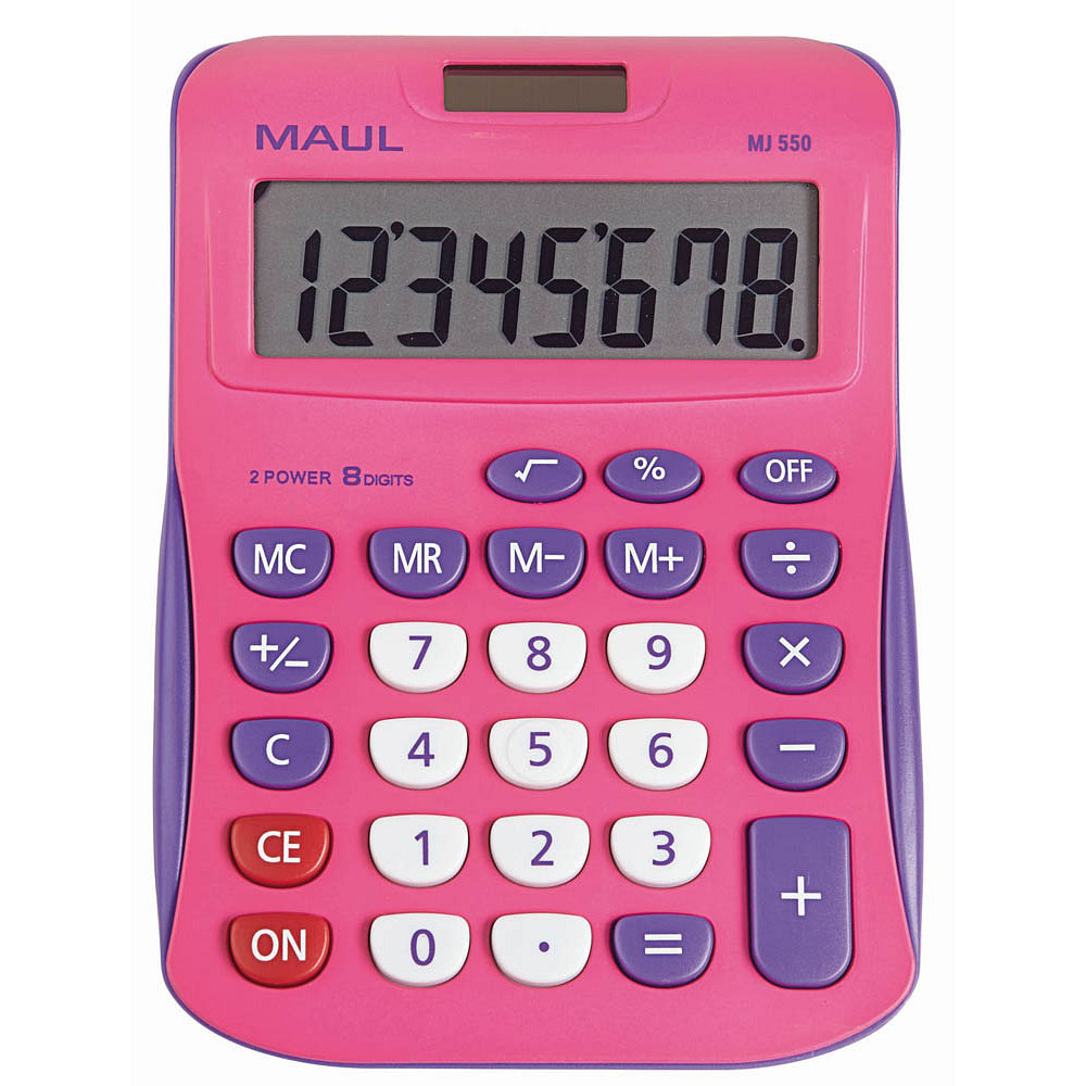 MAUL MJ 550 Tischrechner pink