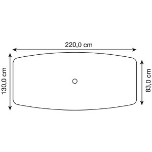 4032062316573 - HAMMERBACHER Konferenztisch KT22C nussbaum Tonnenform Rundrohr grau 2200 x 830 1030 x 720 - 740 cm 4032062316573 - HAMMERBACHER Konferenztisch KT22C nussbaum Tonnenform Rundrohr grau 2200 x 830 1030 x 720 - 740 cm