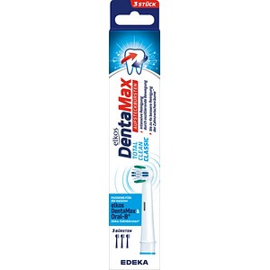elkos DentaMax CLASSIC Zahnbürstenaufsätze, 3 St.