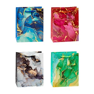 4022792930163 - 12 Geschenktüten MARMOR blau rot grün grau 180 x 230 cm