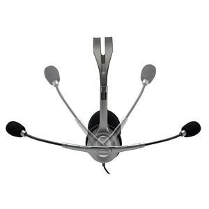 5099206022423 - Kabelgebundenes Headset H110 Kopfbügel mit Geräuschunterdrückung 35 mm Anschluss mit Mikrofon Silber Grau 5099206022423 - Kabelgebundenes Headset H110 Kopfbügel mit Geräuschunterdrückung 35 mm Anschluss mit Mikrofon Silber Grau