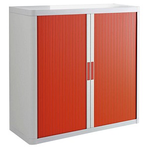 3660141934724 - Aktenschrank easy Office E1C0009800020 Kunststoff Stahl abschließbar 2 OH 110 x 104 x 415 cm keine Fachböden rot weiß 3660