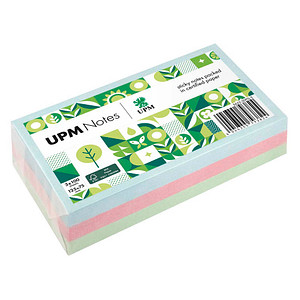 UPM Raflatac Haftnotizen 5655-20PG-3, pastell, 125x75mm, blau/pink/grün, rechteckig 4044355793824 UPM Raflatac 3 Stück