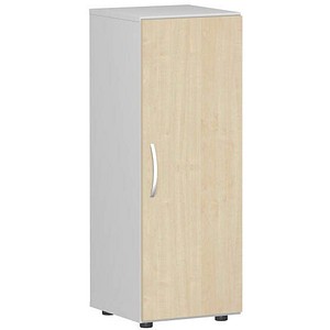 4038933486307 - Aktenschrank Flex S-343102-AL lichtgrau ahorn 2 Fachböden 400 x 420 x 1104 cm