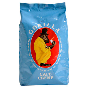 GORILLA Café Crema Kaffeebohnen Arabicabohnen mild 1,0 kg