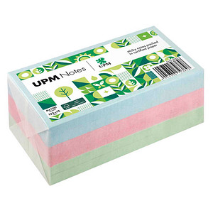 UPM Raflatac Haftnotizen 5655-20PG-6, pastell, 125x75mm, blau/pink/grün, rechteckig 4044355793848 UPM Raflatac 6 Stück