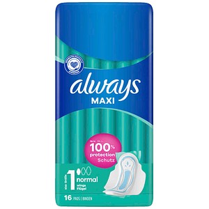 8006540452110 - Binden Maxi Normal mit Flügeln 8006540452110 always 16 Stück