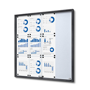 8596052168673 - Schaukasten SLIM grau 12x DIN A4 8596052168673 Showdown Displays 8596052168673 - Schaukasten SLIM grau 12x DIN A4 8596052168673 Showdown Displays