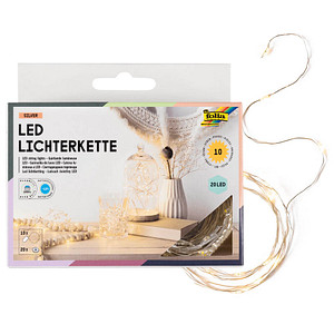 10 folia Mini LED 20er LED Lichterketten weiß 2,2 m