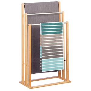 relaxdays Handtuchständer braun/silber
