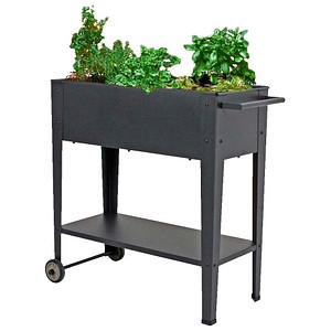 4041908118141 - Hochbeet VIOLETTA Metall anthrazit rechteckig 820 x 800 cm 4041908118141 Garden Pleasure