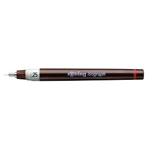 4006856151053 - rotring Tuschefüller isograph 025 mm schwarz Farbcode weiß (S0202130)