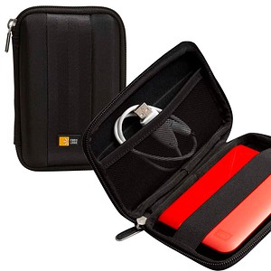 case LOGIC® 1er Festplatten-Tasche schwarz, 1 St.