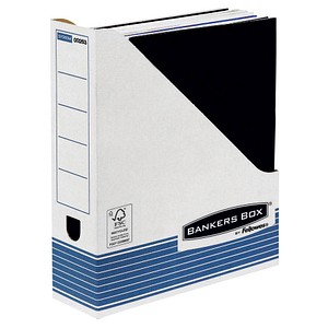 0043859520985 - Archiv-Stehsammler 0026301 Bankers Box 80x258x312mm A4 Pappe weiß blau 0043859520985 FW0026301
