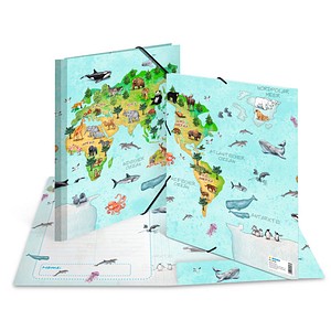 HERMA Sammelmappe DIN A4 Weltkarte