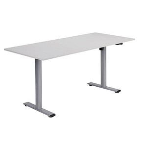 4044917450110 - Move 1 base elektrisch höhenverstellbarer Schreibtisch weiß rechteckig T-Fuß-Gestell silber 1800 x 800 cm 4044917450110 Kerkm