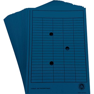 4018924822048 - Umlaufmappe aus Karton 250g mit Gitterdruck + Schaulöchern blau 4018924822048 HEAD