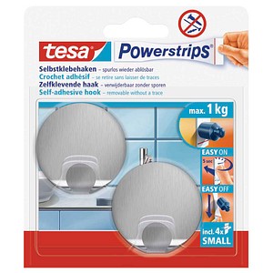 tesa Rund Small Klebehaken für max. 1,0 kg, 1,4 x 3,4 cm, 2 St.