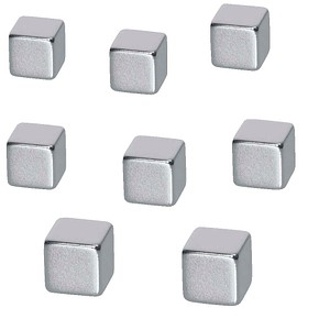 Sigel Magnete B3101 silber quadratisch 8 Stück