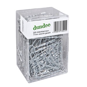4250073735415 - Aktenklammern silber glanzverzinkt 200 St