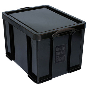 5060231634806 - Aufbewahrungsbox 35BKCB 35 Liter mit Deckel für A4 Ordner Hängemappen außen 480x390x310mm Kunststoff schwarz 5060231634806 