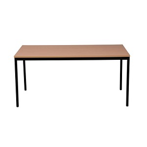 4260610840816 - Mehrzwecktisch buche rechteckig Vierkantrohr schwarz 1600 x 600 x 750 cm