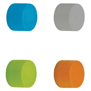 MAUL Magnete farbsortiert, Kunststoff Ø 1,46 x 0,9 cm, 8 St.