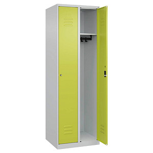 4067521365359 - Spind Classic Plus clowngrün lichtgrau 080000-20-S10029 2 Schließfächer 600 x 500 x 1850 cm 4067521365359 C+P-Möbel 4067521365359 - Spind Classic Plus clowngrün lichtgrau 080000-20-S10029 2 Schließfächer 600 x 500 x 1850 cm 4067521365359 C+P-Möbel