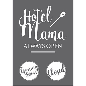 4006166308840 - Siebdruckschablone Hotel Mama grau 4006166308840 - Siebdruckschablone Hotel Mama grau