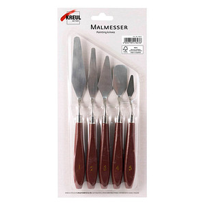 4000798418236 - Solo Goya Malmesser Set mit Metallklingen und Holzgriffen 5 Stück