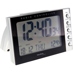 4029665001883 - Techno Line - wt 188 Funk Wecker Silber Schwarz Alarmzeiten 1 4029665001883 - Techno Line - wt 188 Funk Wecker Silber Schwarz Alarmzeiten 1