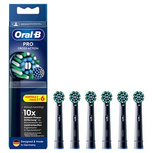 8006540860229 - ORAL-B Pro CrossAction 6 Stück schwarz Aufsteckbürsten