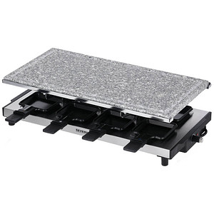 4008146036880 - 2374 Raclette 8 Pfännchen Antihaftbeschichtung Grillfunktion Edelstahl (gebürstet) Schwarz 4008146036880 - 2374 Raclette 8 Pfännchen Antihaftbeschichtung Grillfunktion Edelstahl (gebürstet) Schwarz