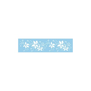 4006166245947 - Dekor-Schablone Blätter-Bordüre blau 4006166245947 - Dekor-Schablone Blätter-Bordüre blau