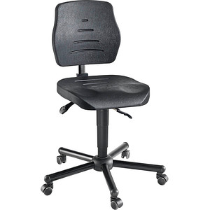 Mey Chair Arbeitsdrehstuhl W15-25-TR-PU, schwarz / schwarz, bis 250kg 4260046928232 Mey Chair