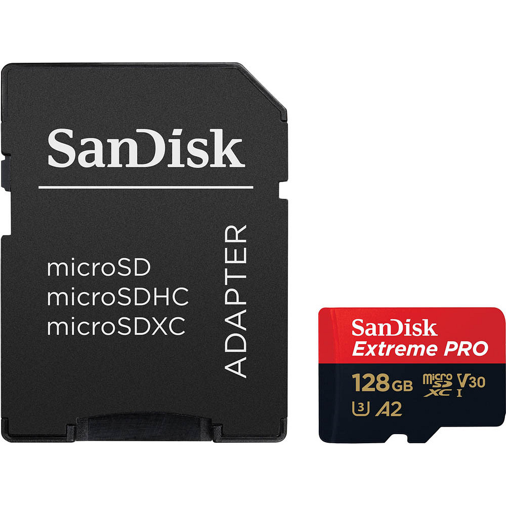 SanDisk Speicherkarte microSDXC-Card Extrem PRO 128 GB