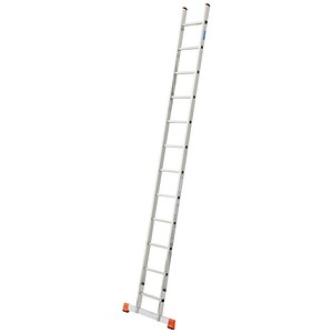4009199129109 - Krause Sibilo 129109 Aluminium Anlegeleiter inkl Traverse Arbeitshöhe (max) 440 m Aluminium DIN EN 131 58 kg