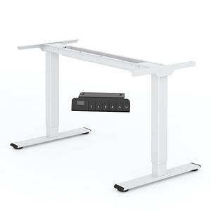 FlexiSpot E1 Pro elektrisch höhenverstellbares Schreibtischgestell weiß ohne Tischplatte, T-Fuß-Gestell weiß 111,6 – 148,6 x 68,0 cm