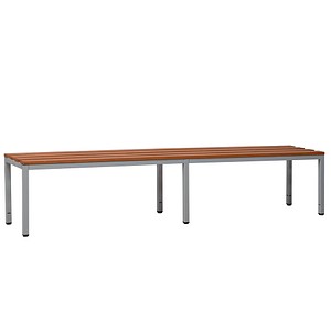 Gürkan Garderobenbank 107256 grau, buche Holz 160,0 cm